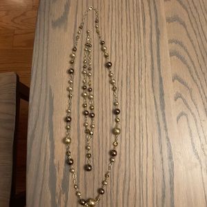2 Necklaces that can hook together or wear individually. 17”; 10”